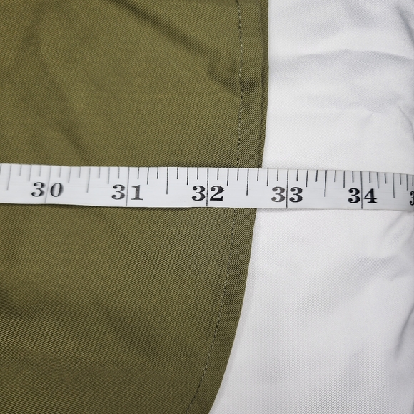 GUESS Womens Olive Green Button Up Sleeveless Collared Dress - Small - Picture 6 of 6